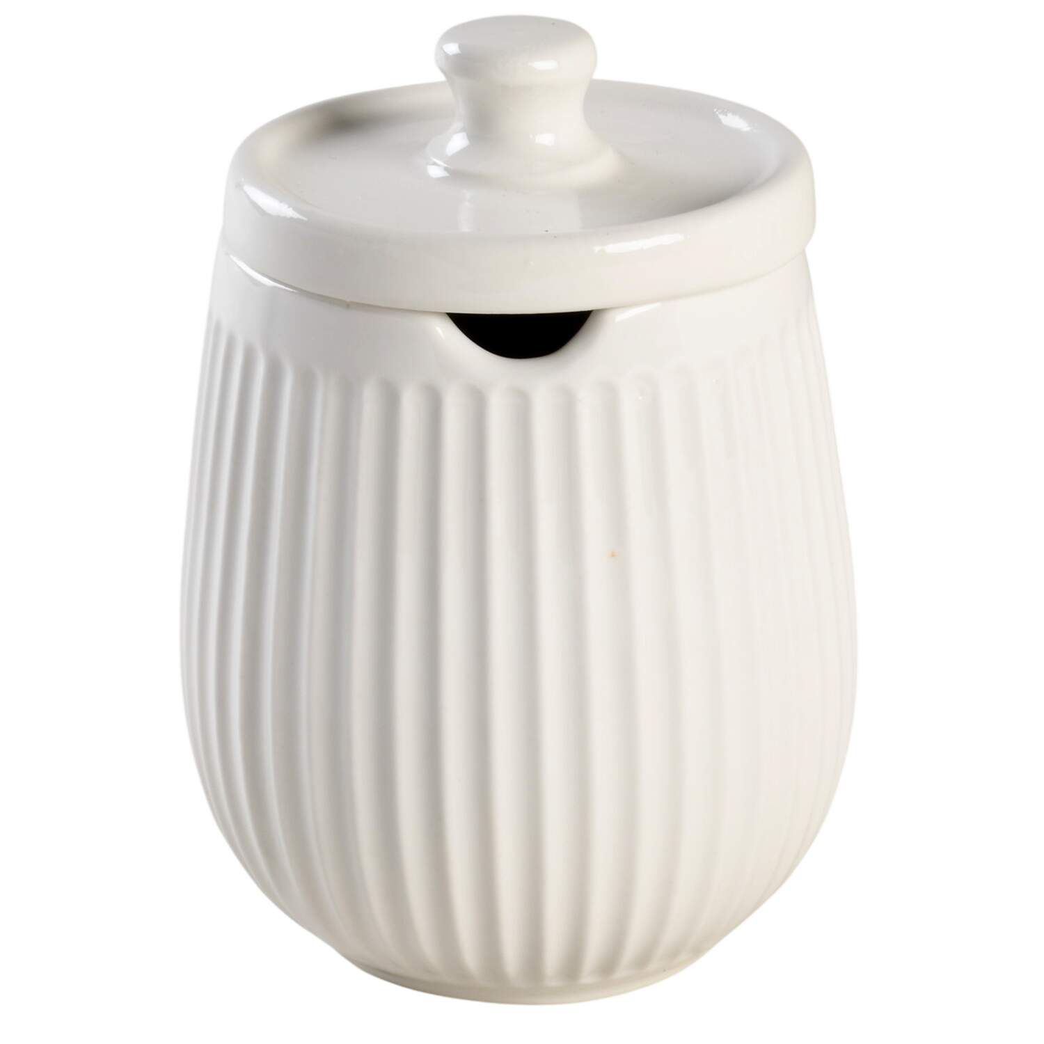 Taylor Sugar Bowl & Lid by Ivory and Stone-1