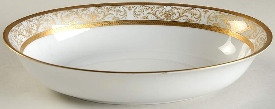 Arabesque 10" Oval Vegetable Bowl by Jaeger-1