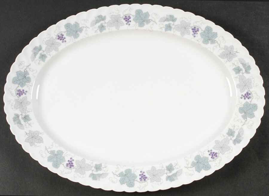Bordeaux (E & R) 14" Oval Serving Platter by Jaeger-1