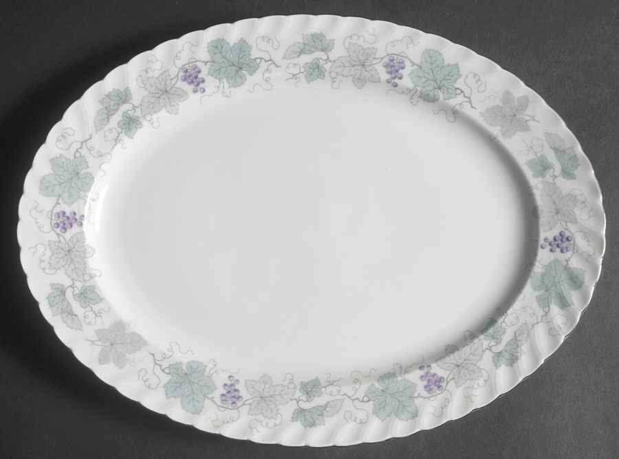 Bordeaux (E & R) 11" Oval Serving Platter by Jaeger-1