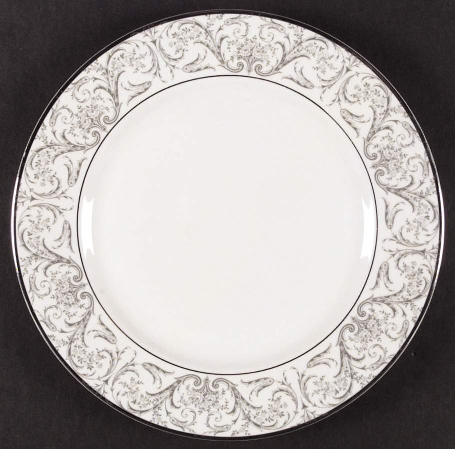 Chantilly (Platinum Trim) Dinner Plate by Jaeger-1