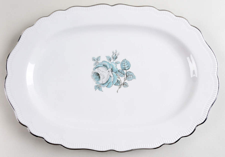 Dream Rose 15" Oval Serving Platter by Jaeger-1