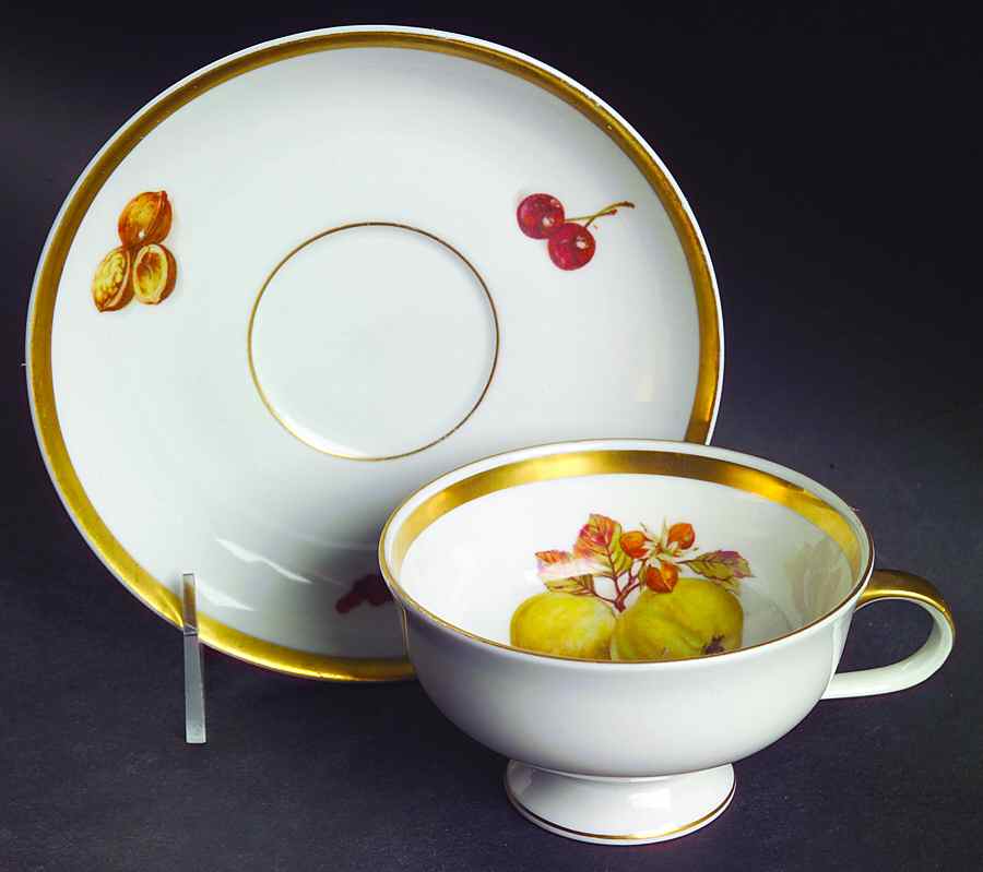 Harvest Footed Cup & Saucer Set by Jaeger-1