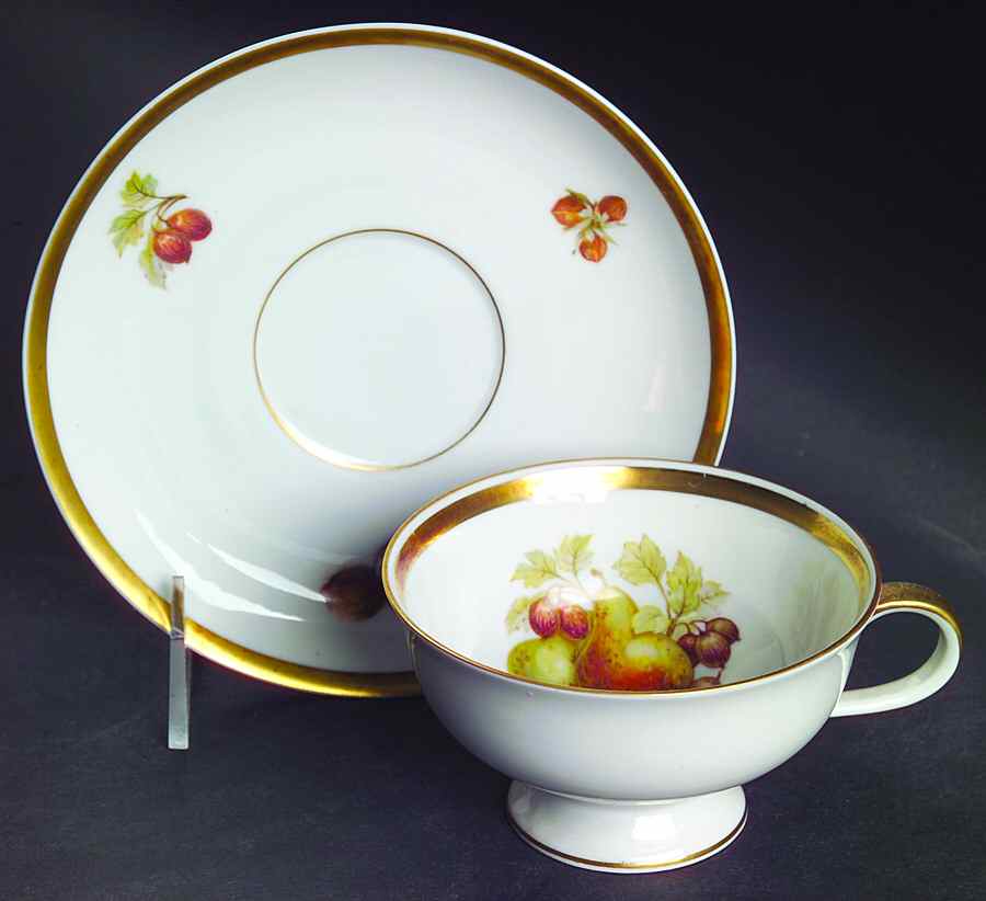 Harvest Footed Cup & Saucer Set by Jaeger-1