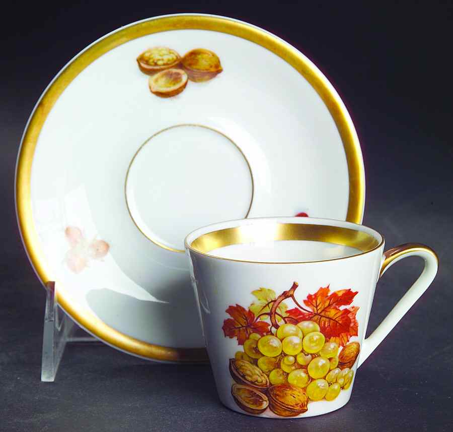 Harvest Flat Demitasse Cup & Saucer Set by Jaeger-1