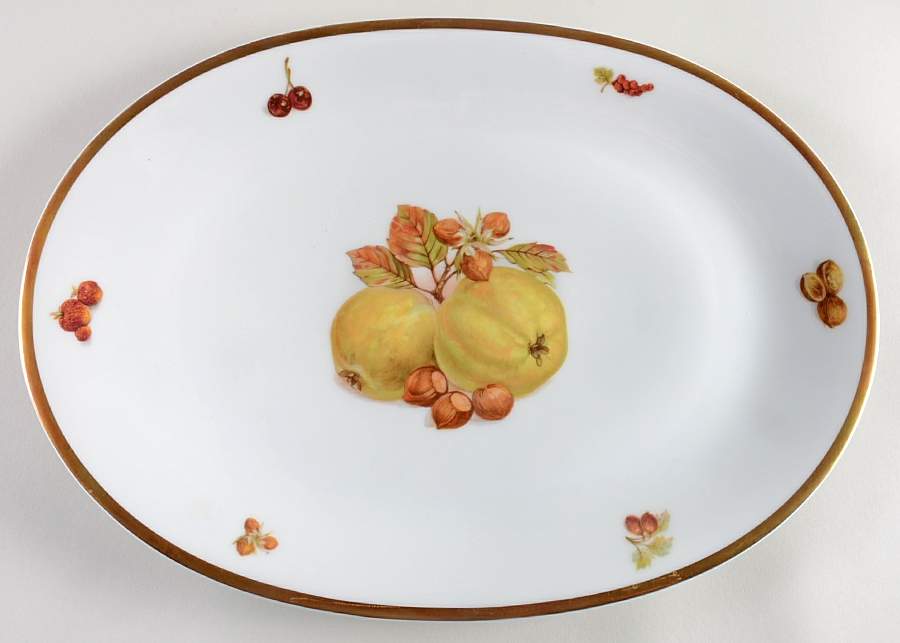 Harvest 14" Oval Serving Platter by Jaeger-1