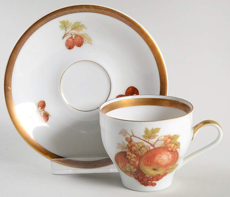 Harvest Flat Demitasse Cup & Saucer Set by Jaeger-1