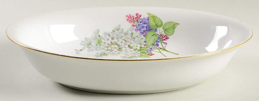 Lilac 10" Oval Vegetable Bowl by Jaeger-1