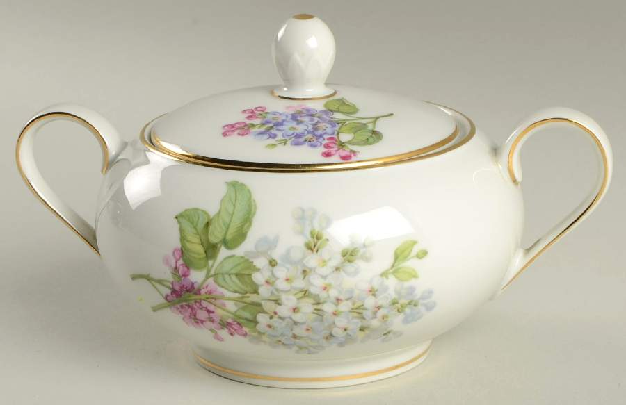 Lilac Sugar Bowl & Lid by Jaeger-1
