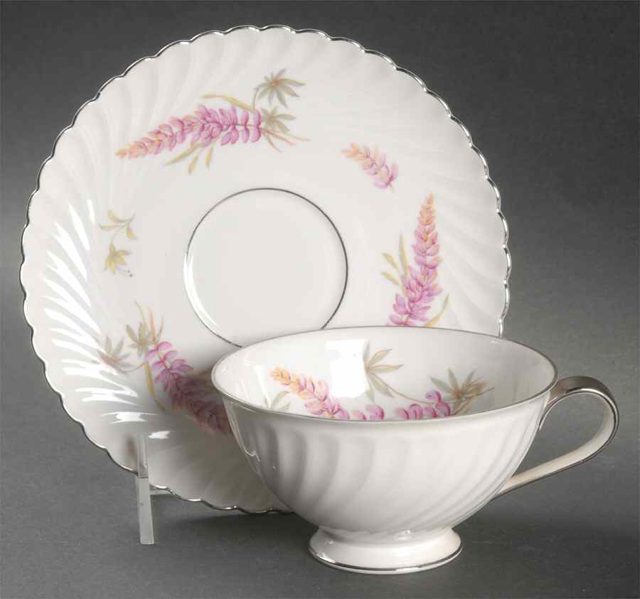 Mayflower Footed Cup & Saucer Set by Jaeger-1