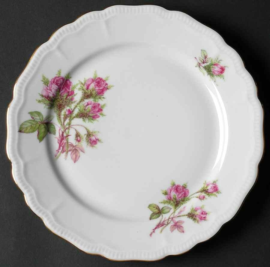 Moss Rose Salad Plate by Jaeger-1