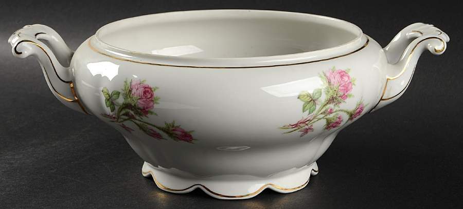 Moss Rose Round Vegetable No Lid by Jaeger-1