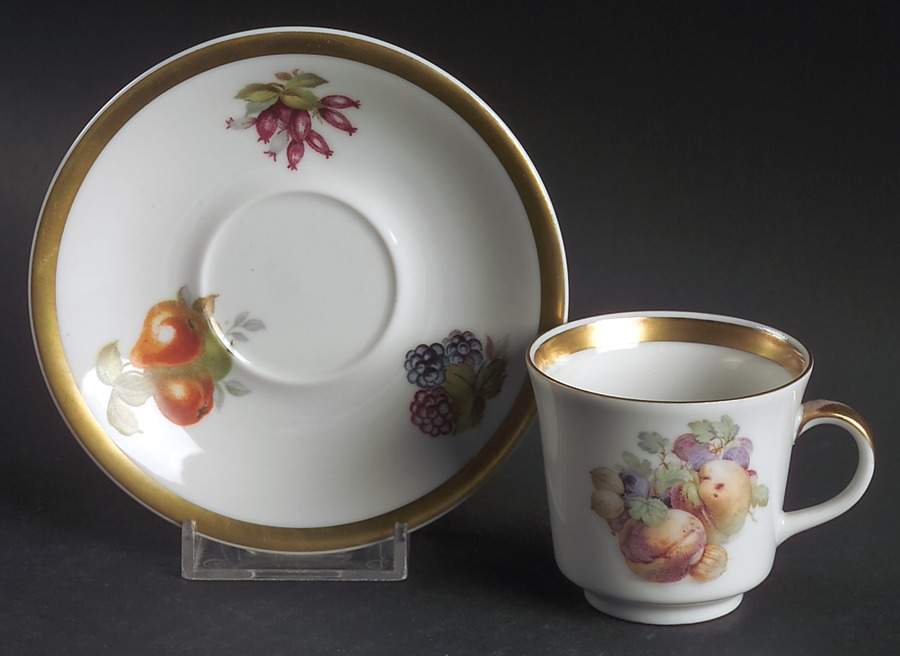 Orchard Footed Demitasse Cup & Saucer Set by Jaeger-1