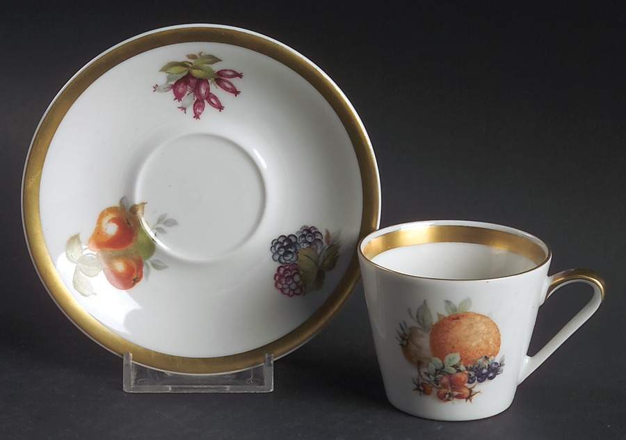 Orchard Flat Demitasse Cup & Saucer Set by Jaeger-1