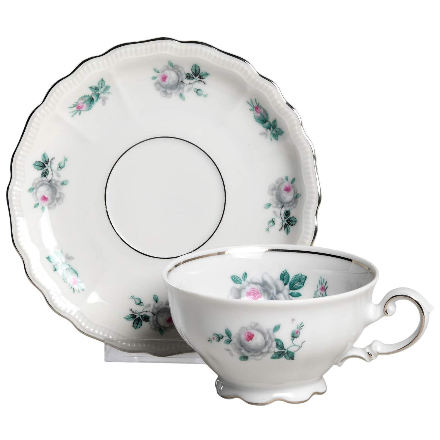 Pasadena Footed Cup & Saucer Set by Jaeger-1