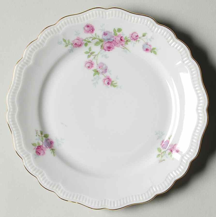 Rambler Rose Bread & Butter Plate by Jaeger-1