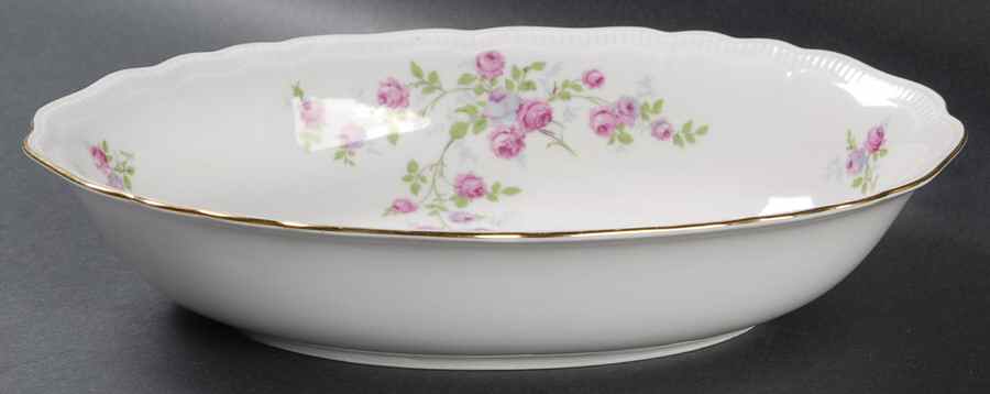 Rambler Rose 10" Oval Vegetable Bowl by Jaeger-1