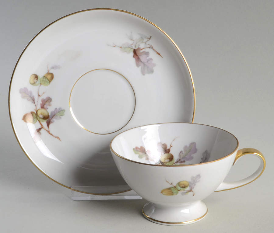Royal Oak Footed Cup & Saucer Set by Jaeger-1