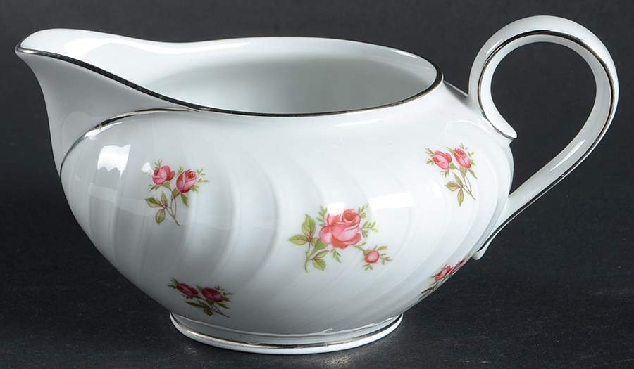 Rosemarie (Swirl Edge, Platinum Trim) Creamer by Jaeger-1