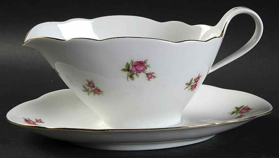 Rosemarie Gravy Boat with Attached Underplate by Jaeger-1