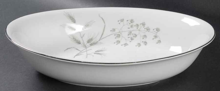 Silver Wheat 10" Oval Vegetable Bowl by Jaeger-1