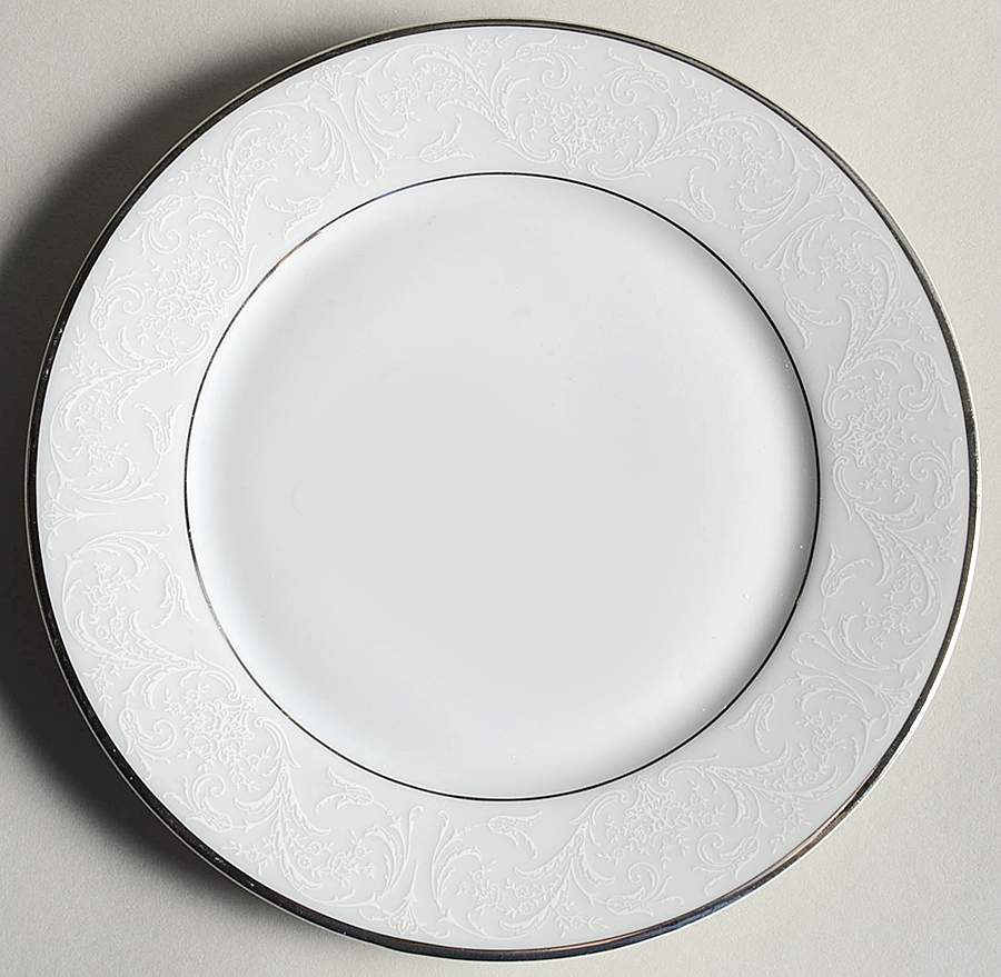 White Chantilly Bread & Butter Plate by Jaeger-1