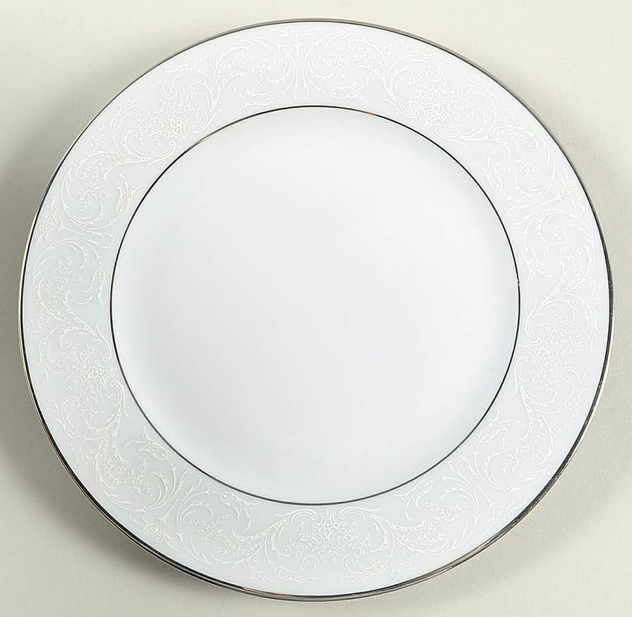 White Chantilly Salad Plate by Jaeger-1