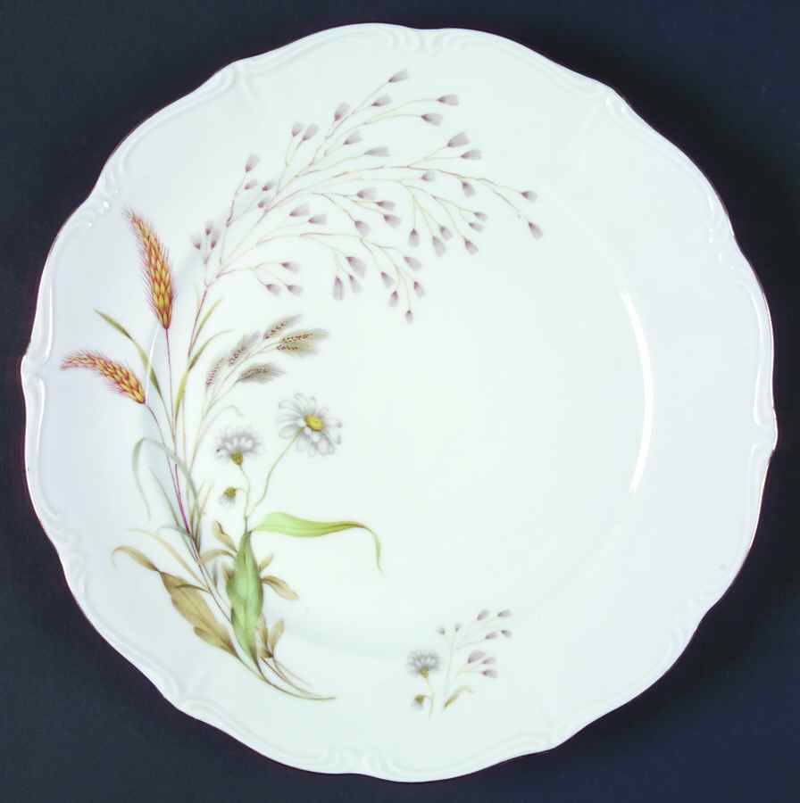 Wheat & Daisy Dinner Plate by Jaeger-1