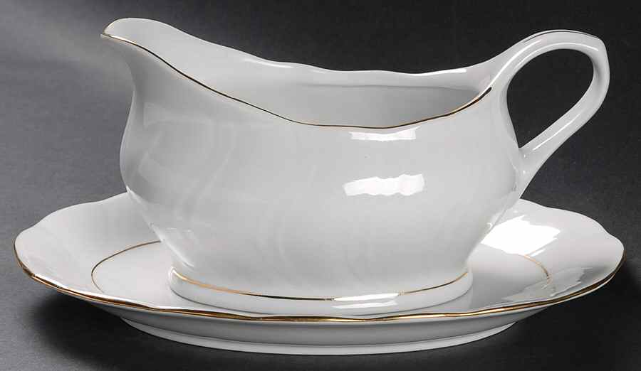 Allegro Gravy Boat & Underplate/Relish by Jamestown-1