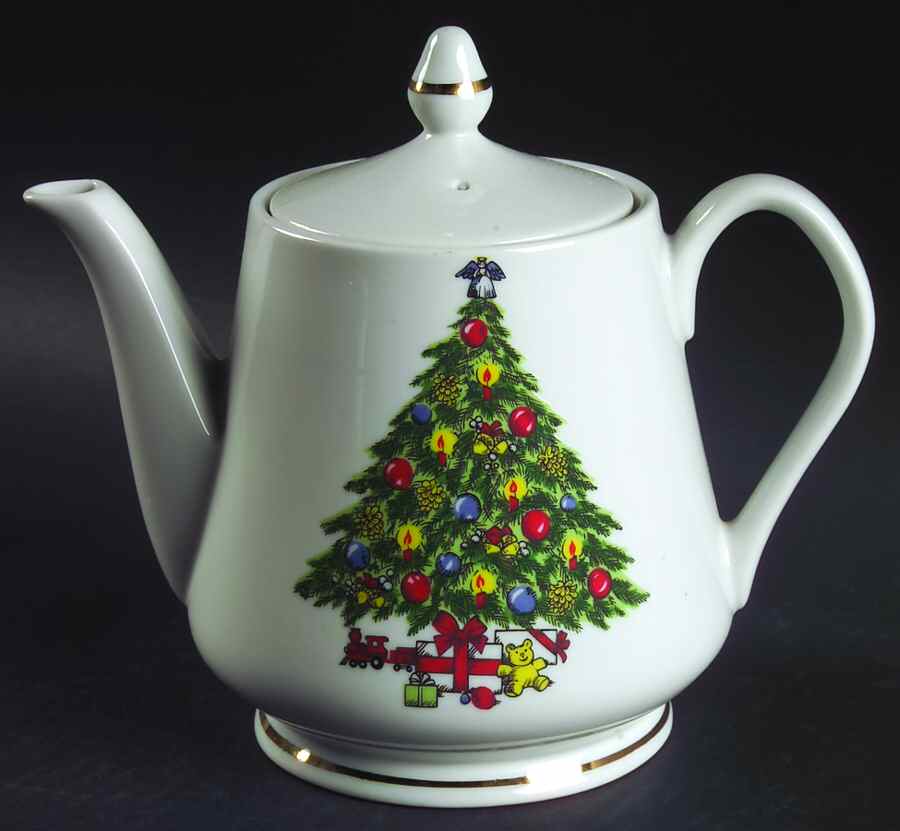 Christmas Treasure Teapot & Lid by Jamestown-1