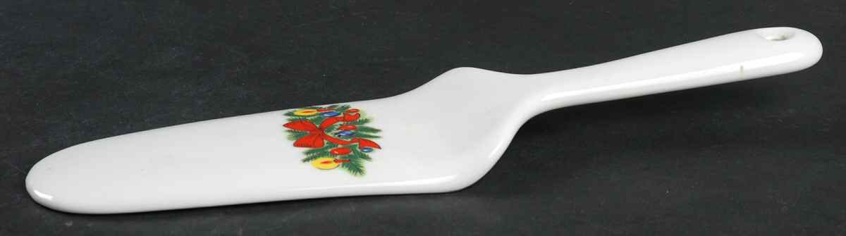 Christmas Treasure Solid Ceramic Pie/Cake Server by Jamestown-1