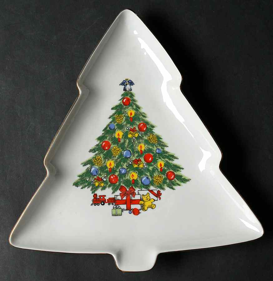 Christmas Treasure 1 Part Medium Tree Shaped Dish by Jamestown-1