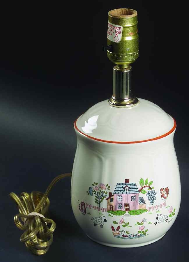 Country Home Electric Lamp No Shade by Jamestown-1