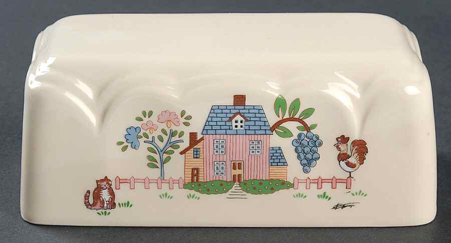 Country Home Lid for 1/4 Lb Butter by Jamestown-1