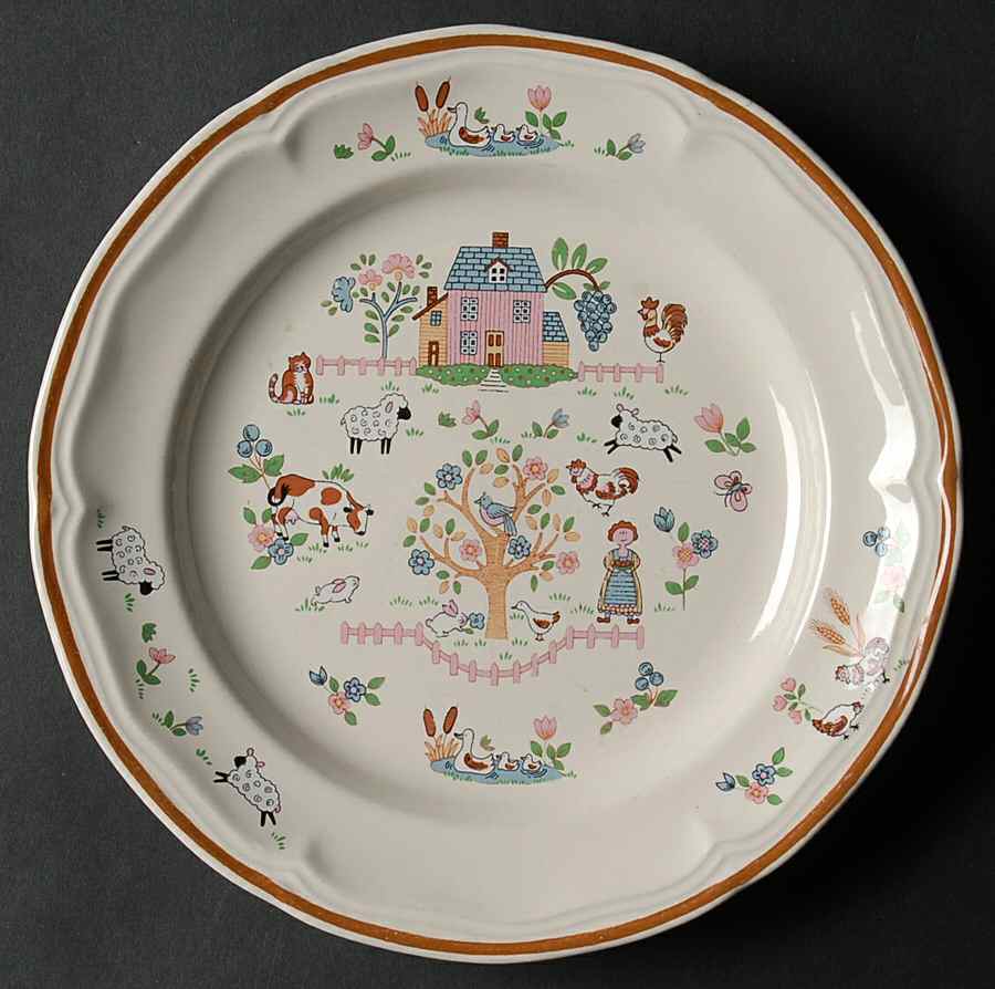 Country Home Salad Plate by Jamestown-1