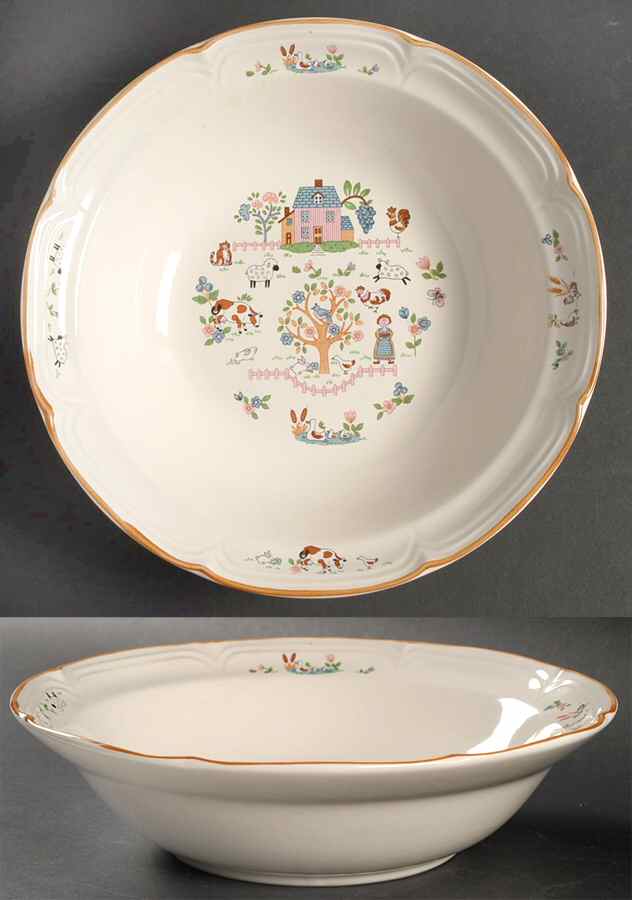 Country Home 9" Round Vegetable Bowl by Jamestown-1