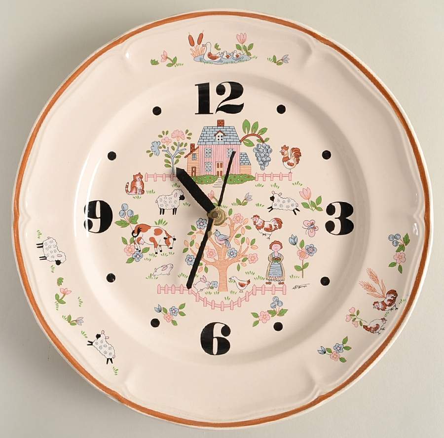 Country Home Clock Plate by Jamestown-1