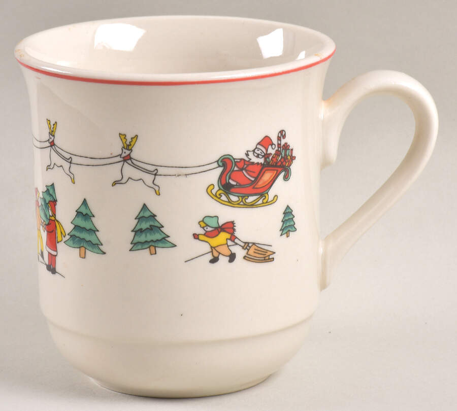The Joy of Christmas (Smooth, Red Trim) Mug by Jamestown-1