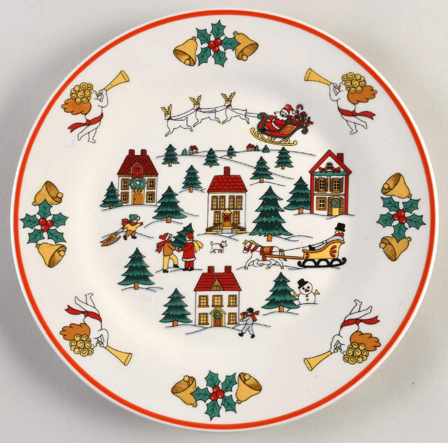 The Joy of Christmas (Smooth, Red Trim) Dinner Plate by Jamestown-1