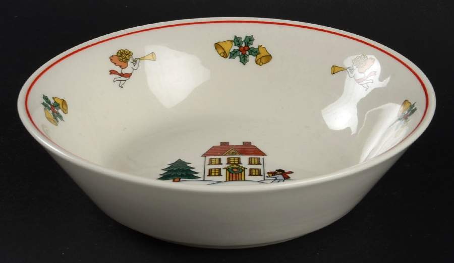 The Joy of Christmas (Smooth, Red Trim) Coupe Cereal Bowl by Jamestown-1