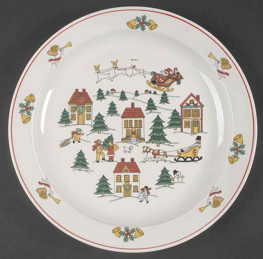 The Joy of Christmas (Smooth, Red Trim) Dinner Plate by Jamestown-1