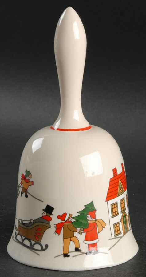 The Joy of Christmas (Smooth, Red Trim) Bell by Jamestown-1