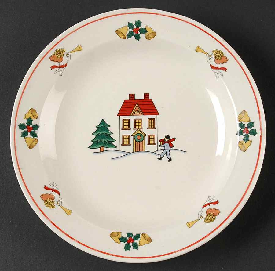 The Joy of Christmas (Smooth, Red Trim) Bread & Butter Plate by Jamestown-1