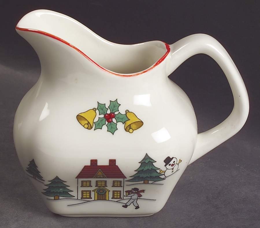 The Joy of Christmas (Smooth, Red Trim) Creamer by Jamestown-1