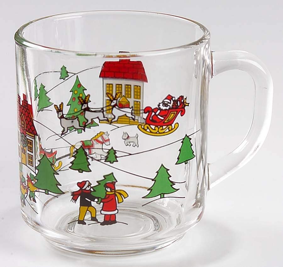 The Joy of Christmas (Smooth, Red Trim) Glassware Mug by Jamestown-1
