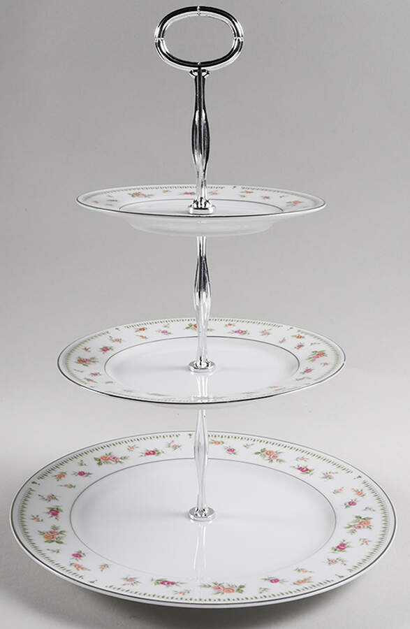 Abingdon 13 7/8"-14 1/4" 3-Tiered Serving Tray(DP,SP,BB) HC by Japan-1