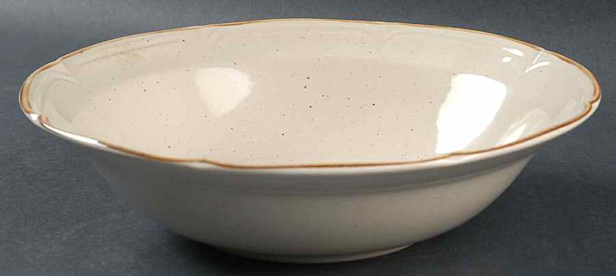 COUNTRY ALMOND 9" Round Vegetable Bowl by Japan-1