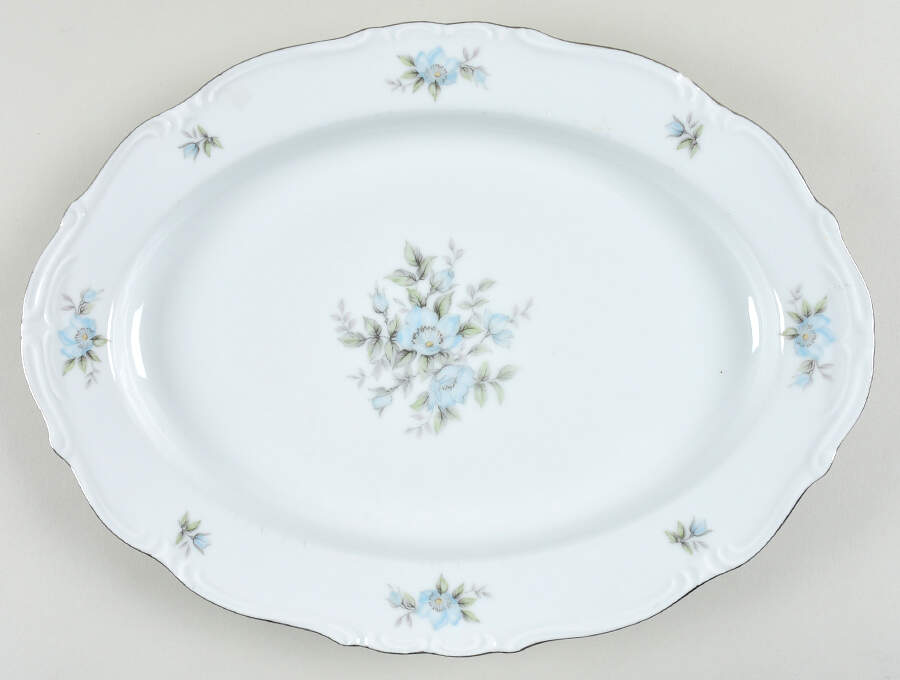 Arlene 14" Oval Serving Platter by Japan-1