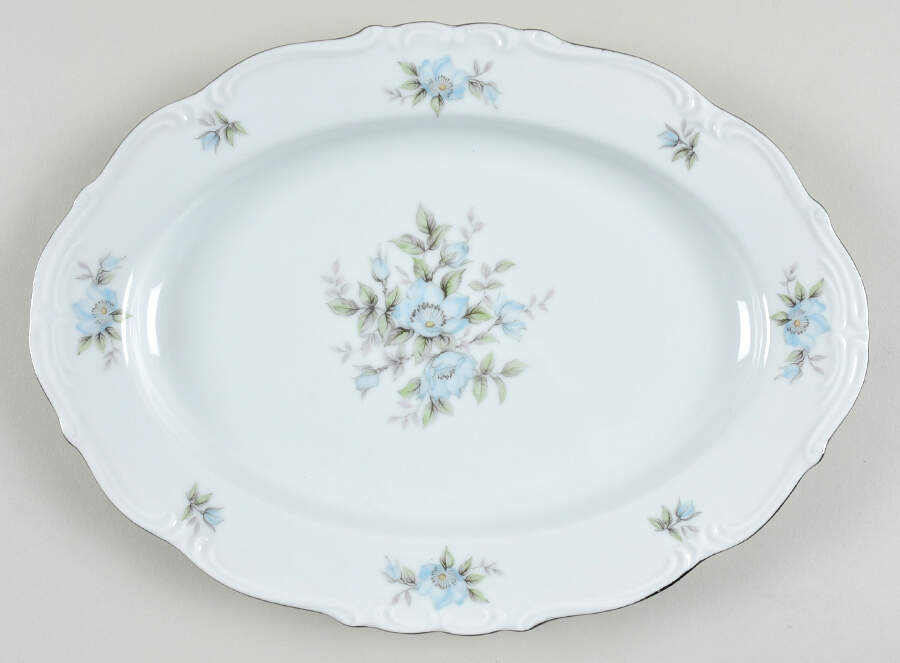 Arlene 12" Oval Serving Platter by Japan-1