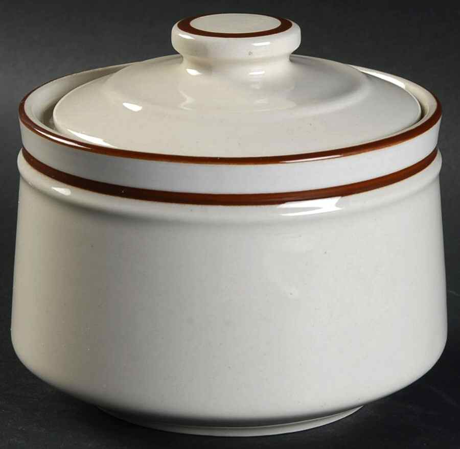 Bavarian Brown Sugar Bowl & Lid by Japan-1